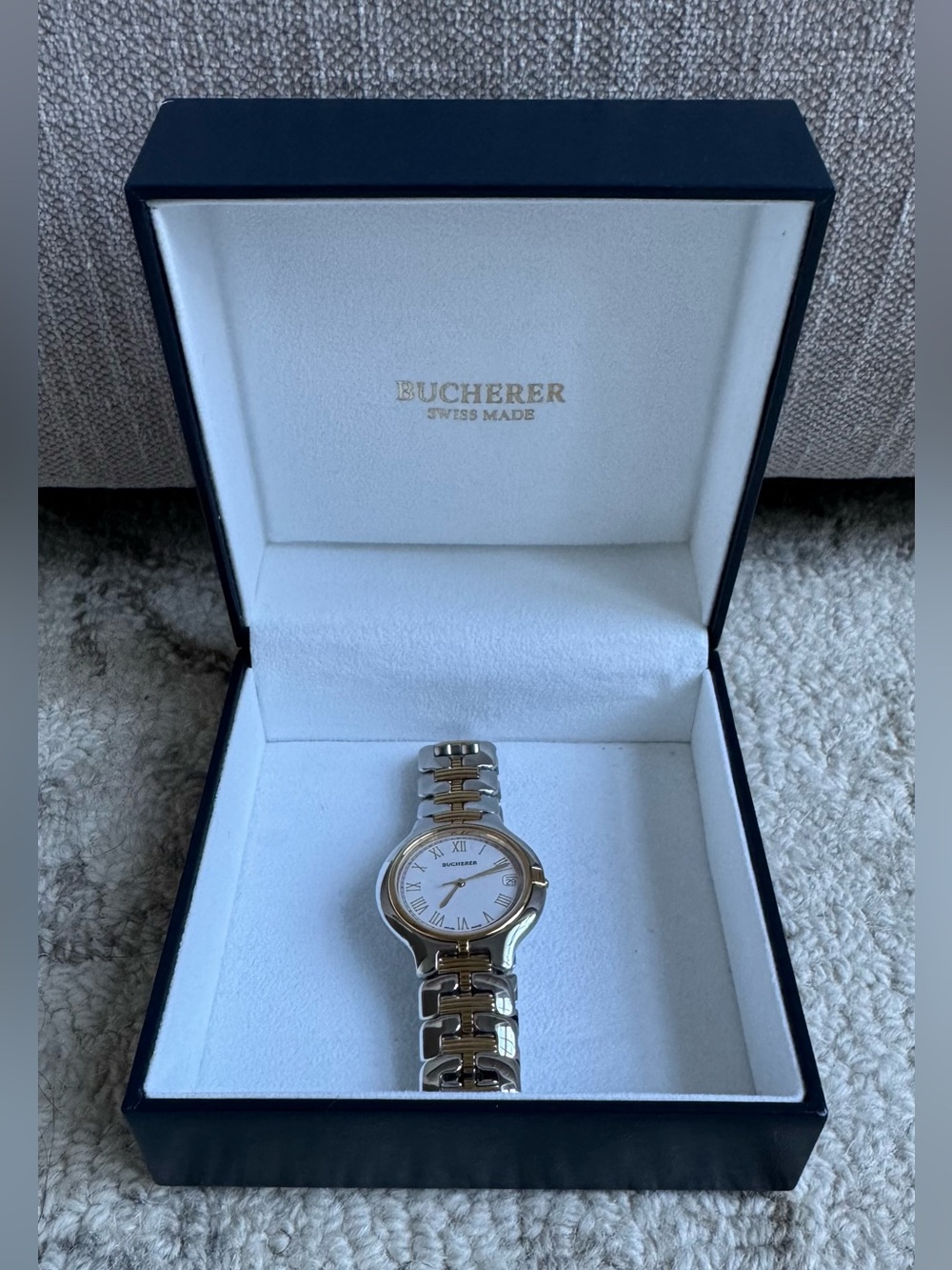 Men’s Bucherer Swiss Made Two-Tone Stainless Steel Bracelet Watch